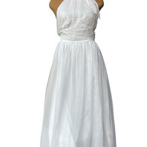 Elegant halter White Gown